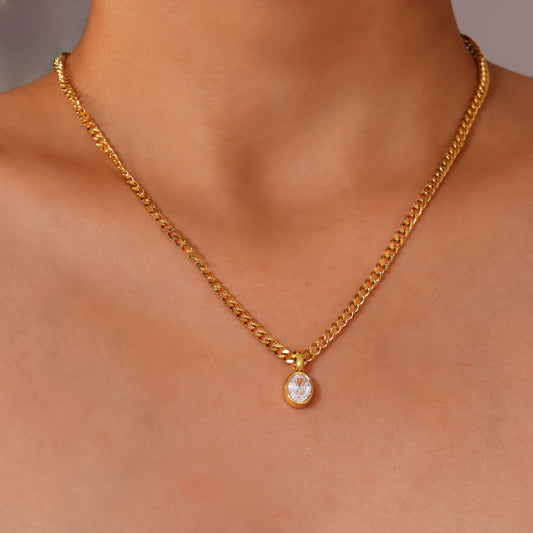 Eclipse Drop Necklace