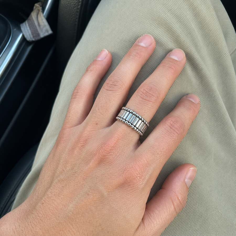 Anillo de perlas vintage